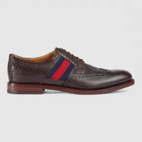 古驰/Gucci 织带装饰真皮系带鞋 429203 DHR30 2162