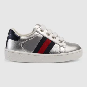 古驰/Gucci 儿童真皮织带低帮鞋 433146 BMPW0 8171
