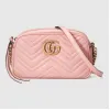 古驰/Gucci GG Marmont系列绗缝肩背包 447632 DTD1T 5909