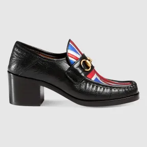 古驰/Gucci 米字旗马衔扣平跟船鞋 452773 D3VQ0 1063