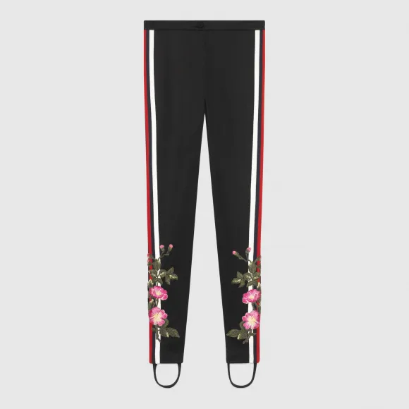 古驰/Gucci 花卉图案针织踩脚裤 467527 X9D16 1082