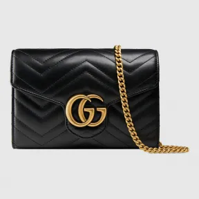 古驰/Gucci GG Marmont系列绗缝迷你手袋 474575 DRW1T 1000