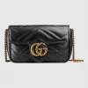 古驰/Gucci GG Marmont系列绗缝皮革超迷你手袋 476433 DSVRT 1000