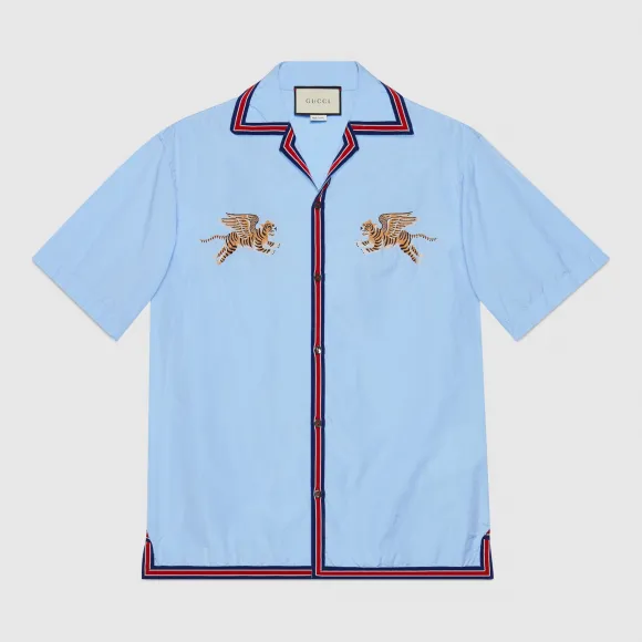 古驰/Gucci 老虎切丝保龄球衫 522593 Z334L 4891