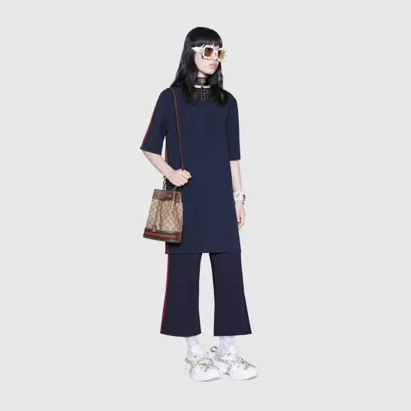 古驰/Gucci 织带人造丝裙裤 523250_ZKR01_4755
