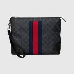 古驰/Gucci GG Supreme帆布手拿包 523603-9F2YN-1095