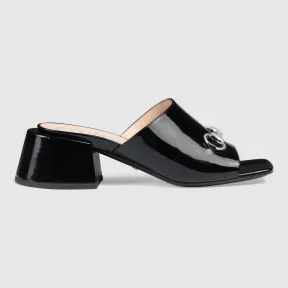 古驰/Gucci 漆皮中跟凉拖 543188 BNC00 1000