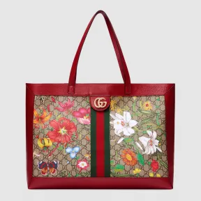 古驰/Gucci Ophidia系列GG花卉中号购物袋 547947 HWHAC 8722