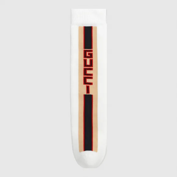 古驰/Gucci 儿童Gucci条纹棉袜 556577 4K428 9278