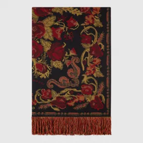 古驰/Gucci 复古花朵羊毛盖毯 558930 ZAAZA 1082