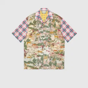 古驰/Gucci 超大造型印花棉质保龄球衫 574559 ZACPC 2338