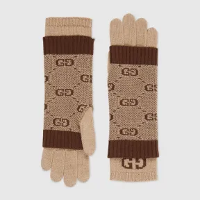 古驰/Gucci 儿童 GG 羊毛手套 574724_4K208_9864