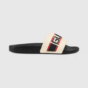 古驰/Gucci 儿童 Gucci 条纹橡胶凉拖鞋 580411-JC200-9572