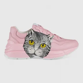 古驰/Gucci Rhyton 系列女士Mystic Cat印花运动鞋 583337 DRW00 5823