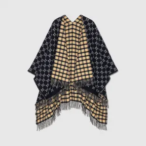 古驰/Gucci 双面GG羊毛披巾 597524_4G200_4076