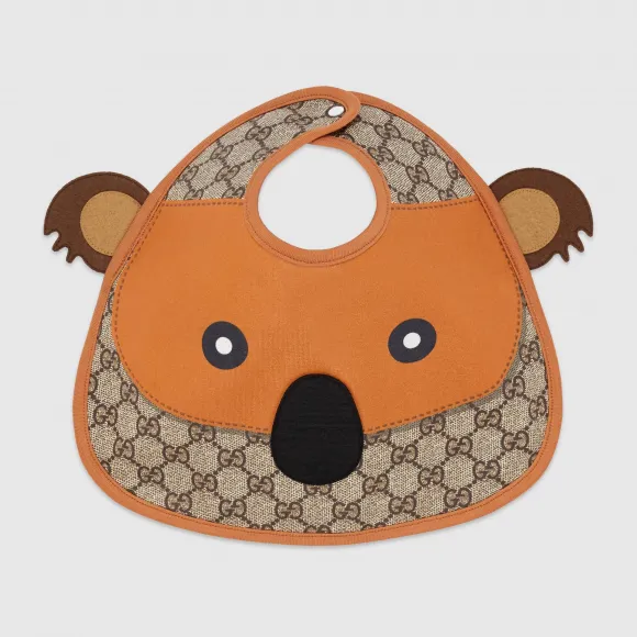 古驰/Gucci 婴儿GG树袋熊印花围兜 603834_3K006_9776