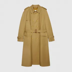 古驰/Gucci 饰Gucci Boutique标签羊毛风衣 624417-ZAEA3-2025