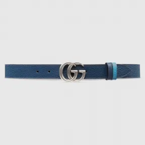 古驰/Gucci 双G带扣双面窄版腰带 643847-CAO2N-4492 