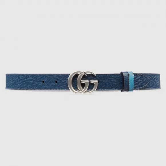 古驰/Gucci 双G带扣双面窄版腰带 643847-CAO2N-4492 