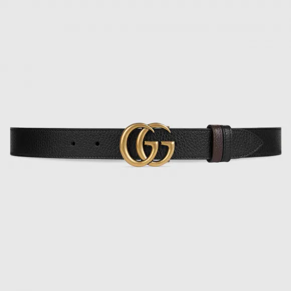 古驰/Gucci 双G带扣双面腰带 643847-CAO2T-1062