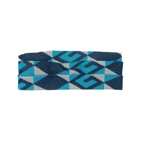 古驰/Gucci 深蓝色 83% 粘胶|17% 金属lised Fibre 女士 头带 655268-3GAB4-4069