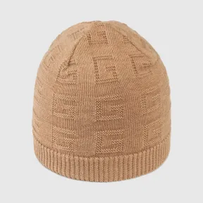 古驰/Gucci 儿童方形G针织羊毛帽 660687-4K206-9800