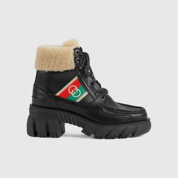 古驰/Gucci 女士条纹踝靴670406-DTNH0-1185-小迈步海淘品牌官网