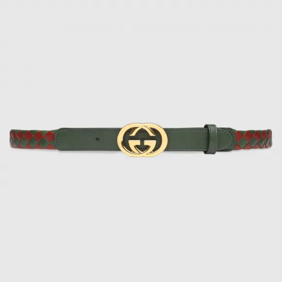 古驰/Gucci 互扣式 G 编织腰带 678461-UFFAC-3763