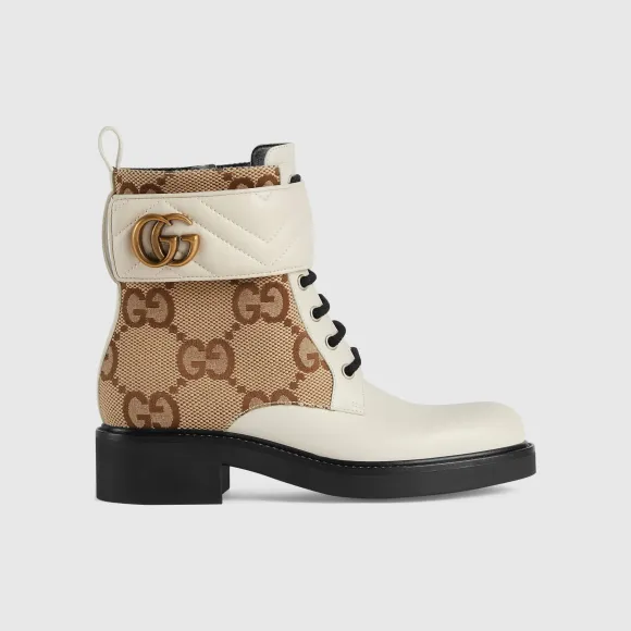 古驰/Gucci 女士双G 踝靴678984-17K40-9170-小迈步海淘品牌官网