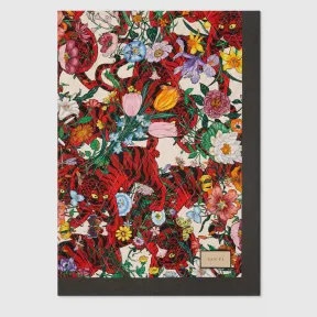 古驰/Gucci Flora and Tigers 印花亚麻被子毯子 697893-ZAJHY-9262 