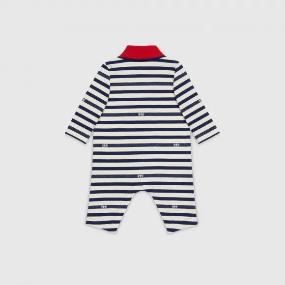 古驰/Gucci 婴儿棉质提花连身衣 699833-XJEIG-9174 