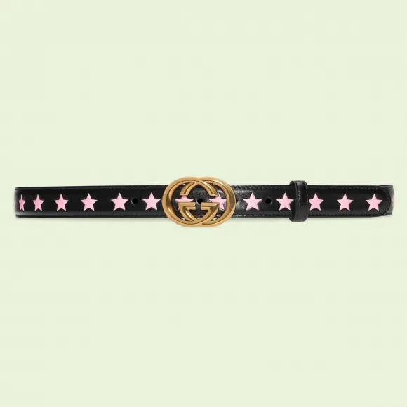 古驰/Gucci Interlocking G星星腰带 709982-AAAR1-1045 