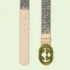 古驰/Gucci Interlocking G蜥蜴皮腰带 710100-FAAK7-1142 