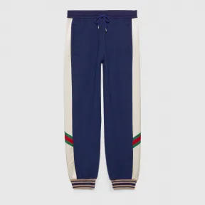 古驰/Gucci 羊毛针织慢跑裤 715900-XJET0-4030 