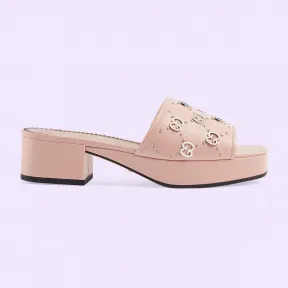 古驰/Gucci 女士Interlocking G滑块凉拖 723427-C9D00-5909