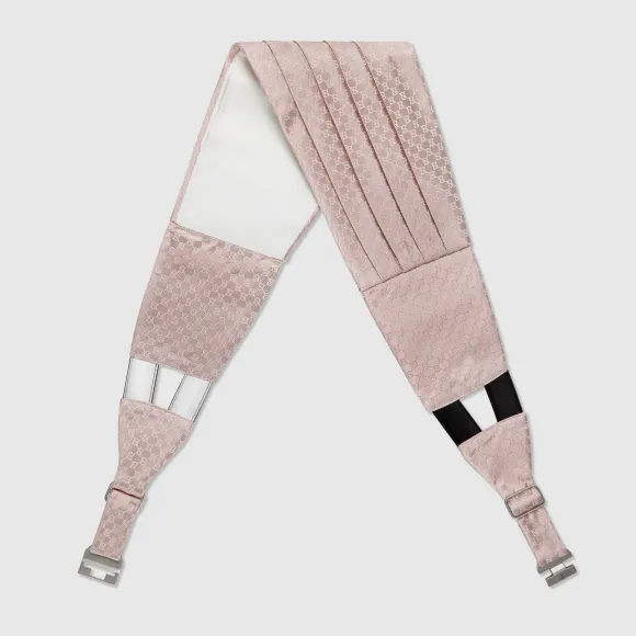 古驰/Gucci 礼服用亚麻布束腰带 744026-4G009-9777