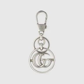 古驰/Gucci 钯金色调配件双G钥匙链 752067-J160N-0788