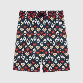 新品✨GUCCI高級アンゴラマフラー❗️箱紙袋セット✨グッチマフラー　ネイビー