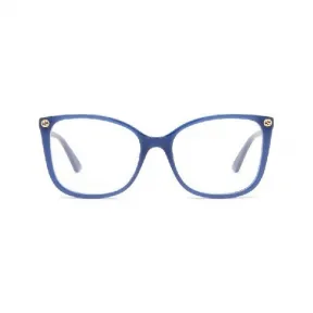 古驰/Gucci 蓝色椭圆眼镜 GG0026O011