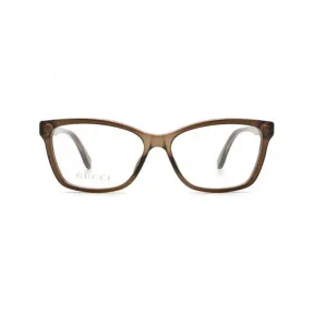古驰/Gucci logo棕色方框眼镜 GG0792O002