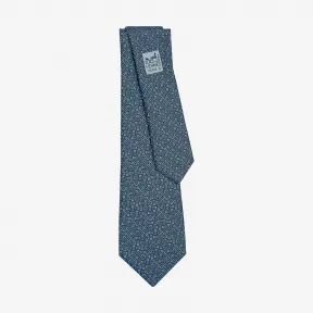 爱马仕/Hermes 蓝色 Tie 7 Infini领带 H006105T_22