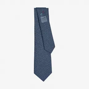 爱马仕/Hermes 蓝色 Tie 7 Up In The Sky领带 H006125T_03