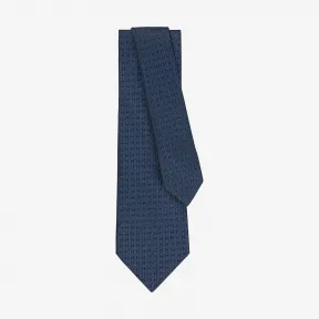 爱马仕/Hermes 灰色 “双色H图案提花”领带 H038188T_29