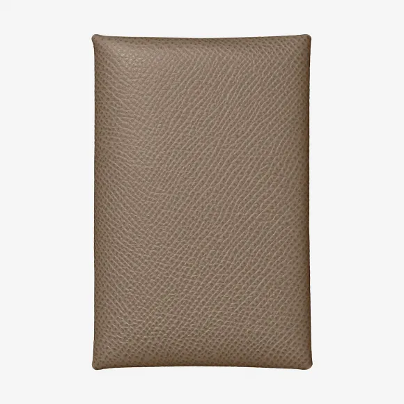 爱马仕/Hermes 灰色 Calvi卡包 H044164CKM8