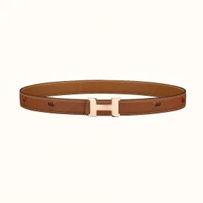 爱马仕/Hermes Mini Constance 皮带扣&印花皮腰带24毫米 H064545CDZ2-H081646UAAB080
