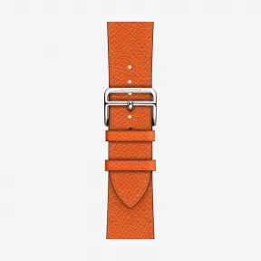 爱马仕/Hermes 橙色 Apple Watch Hermès 44毫米单圈表带 H077053CJ9J