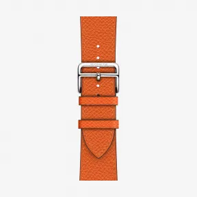 爱马仕/Hermes 橙色 Apple Watch Hermès 40毫米单圈表带 H077058CJ9J
