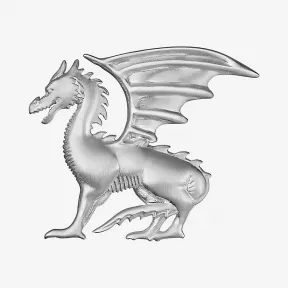 爱马仕/Hermes Talismans Dragon Aile胸针 H077197FB00