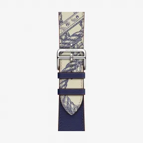 爱马仕/Hermes 蓝色 Apple Watch Hermès 44毫米单圈表带 H078747CJAA