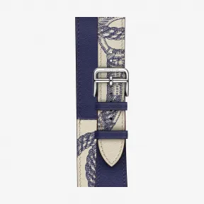 爱马仕/Hermes 蓝色 Apple Watch Hermès 40毫米双圈表带 H078749CJAA
